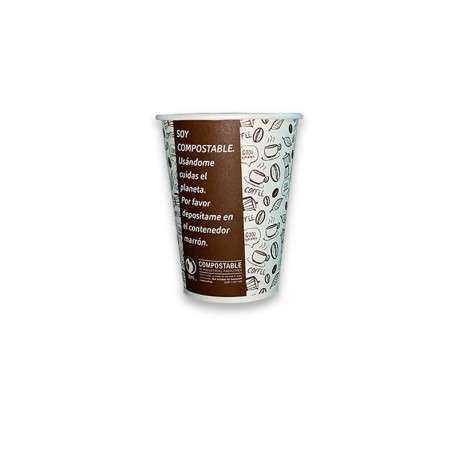 Vaso Compostable 16 oz Marron